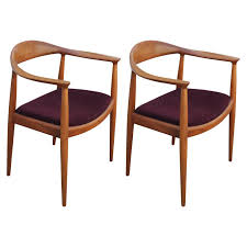 Pair Of Teak Danish Dining Chairs By Hans Wegner Hansen For Knoll Model Jh501 Danish Dining Chairs Dining Room Chairs Modern Danish Modern Dining Chair