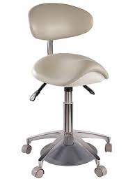 Our company was founded on a commitment to deliver high quality products that provide the design, function and durability demanded by today's dental professionals at an affordable price. Saddle Chair Style Dental Assistant Stool With Swing Armrest