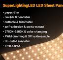 Paper-Thin LED Light Sheets Flexible & Cuttable ...