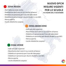Gran parte delle regioni saranno assegnate alla zona arancione, mentre il giallo toccherà solo ad abruzzo, basilicata, campania, sardegna, toscana e valle d'aosta. Le Misure Scuola In Zona Arancione In Vigore Almeno 15 Giorni Notizie Scuola