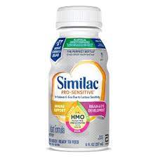 Similac Pro Sensitive Infant Formula With 2 Fl Hmo For Immune Support Non Gmo Baby Formula Ready To Feed 8 Fl Oz Bottle Case Of 24
