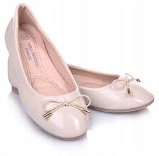 BALERINKI LAKIEROWANE Miękkie WYGODNE r34 - 21,5cm 14029666678 - Allegro.pl