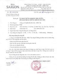 NGK SÀI GÒN CÔNG TY CP BIA SÀI GÒN – MIỀN TÂY