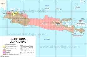 Indonesia Java And Bali Language Map Map Linguistics