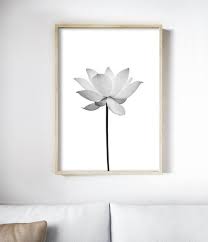 Black And White Lotus Flower Wall Art Flower Prints Botanical Prints Flower Wall Art Lotus Flower Black And White Prints Flower Photography Print Black And White Wall Art Flower Wall Art Black And White Wall Art Trendy Wall