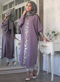 elisa ferace tunik lila lef zen giyim ust giyim kiyafet