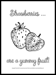 Check spelling or type a new query. Cute Strawberries Are A Yummy Fruit Free Coloring Page The Art Kit