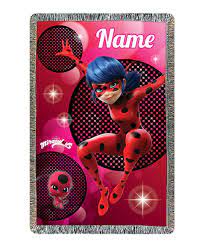 Miraculous Ladybug Tikki Personalized Throw Blanket Personalized Throw Blanket Miraculous Ladybug Ladybug