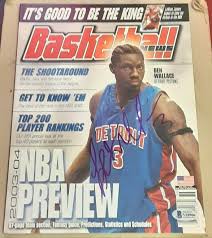 Check spelling or type a new query. Ben Wallace Autographed Signed Detroit Pistons Autographed Basketball News Magazine Beckett