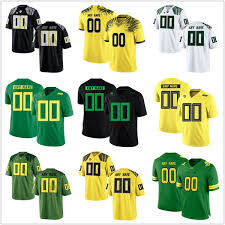 2019 Mens Oregon Ducks Tide Custom Jersey Stitched Personalized Black White Green Yellow Mighty Oregon Customized College Football Jerseys From