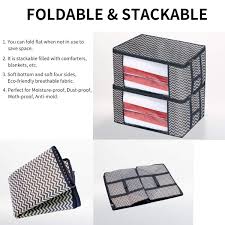 Le nostre scatole per vestiti e scarpe ti aiutano a organizzare alla perfezione il tuo guardaroba. Amazon Homyfort Set Di 2 Pieghevole Organizzatore Armadio Scatole Armadio In Tessuto Contenitore Per Armadi Sacchetto Di Vestiti Bagagli Spazio Borsa Saver Per La Memorizzazione Di Abbigliamento Architettura E Design A Roma