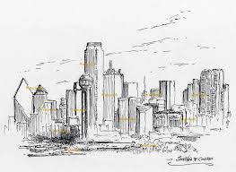 Are you looking for the best dallas skyline drawing for your personal blogs, projects or designs, then clipartmag is the place just for you. Dallas Skyline 2858a Pen Ink Drawing Prints Stephen Condren