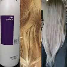 Sammi Wang On Instagram Used Fanola Usa No Yellow Shampoo To Tone My Client She Has A Level 9 And I Applied On D Silver Hair Toner Hair Toner Brassy Hair