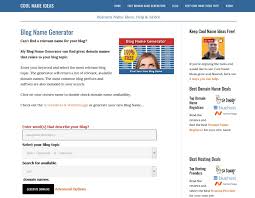 Is it the nickname of a big celebrity? The Best Blog Name Generator Tools For Your Blog Meks