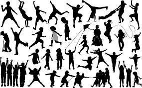 Children Playing Outdoor Silhouette Activity Bike Boy Child Children Fun Girl Jump Kid Outdoor Park Play In 2020 Kids Playing House Silhouette Silhouette