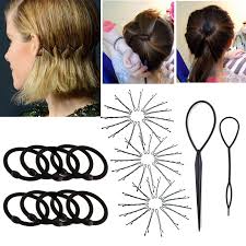 Easy hair braiding tutorials for step by step hairstyles. 72pcs Diy Hair Braid Tools Hairstyle Elastic Hair Bands Rubber Bands Girls Women Hair Accessories Panytail Holder Hairpin Clips Leather Bag