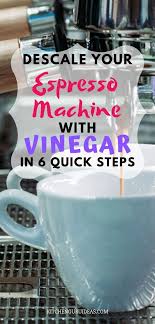 How to clean a breville machine with vinegar. Pin On Coffee Drinks