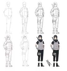 Use curved lines to draw the bridge and tip of the nose, the nostril. Anbu Drawing Itachi Uchiha Anime Best Images