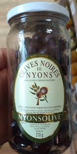 Olives Noires De Nyons Nyonsolive 210 G