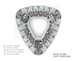 Black And White Elite Four Levels Level 74 Key Plan For Four Seasons Hotel Guangzhou Designed By Hba Hirsch Bedner Associates Hotel Plan Hotel Project Architecture Hotel Floor Plan