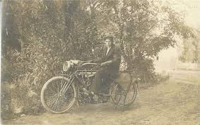 Motorcycle In 1917 Johnnie Rath Vintage Motorcycles Motorcycle Photo