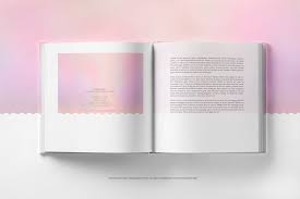 Download Square Opened Book Mockup Maquette