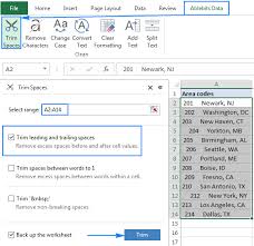 The trim function in excel removes leading spaces, extra spaces and trailing spaces. Excel Trim Function Quick Way To Remove Extra Spaces