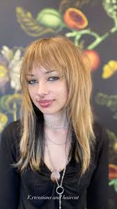 ✨Happy to be taking new clients here in Ventura. , Book me for your big  makeover. @salonvain ✨, Extentions by @hotheadshairextensions , Products  used @kevin.murphy , #beforeandafter#shag#fringebangs