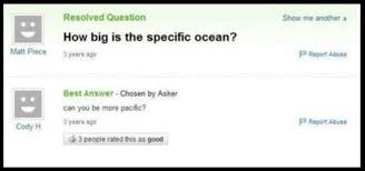 My mother doesn't like pears. These Are 15 Of The Funniest Yahoo Answers Questions Ever