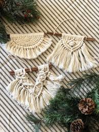 Shop furniture, home décor, cookware & more! Set Of 3 Large Macrame Ornaments Christmas Ornament Boho Macrame Decor Macrame Design Macrame Wall Hanging Diy