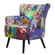 Fauteuil Wavre I Tahiti Tissu Multicolore Home24 Fr Fauteuil Tissu Fauteuil Ameublement