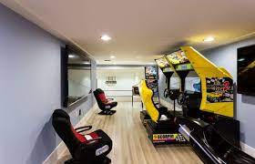 Indulge Your Playful Spirit With These Game Room Ideas Arcade Room Game Room Design Video Game Room Design