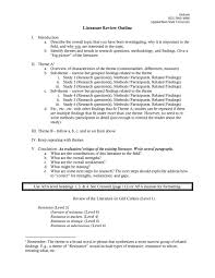 Word chapter 1 outline page 4. 50 Smart Literature Review Templates Apa á… Templatelab