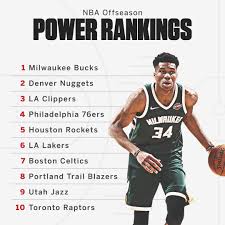 And every single year, like clockwork. Espn On Twitter After A Busy Opening To The Offseason The Bucks Stand Atop Our Latest Nba Power Rankings