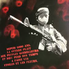 Ils pensent que ces squelettes, vieux de 6000 ans, sont des tro. L Inno Sang Sang Paix Dieu Streetart Graffiti Graff Spray Bombing Wall Pochoir Lelavomatik Paris Street Art Graffiti Urban Art
