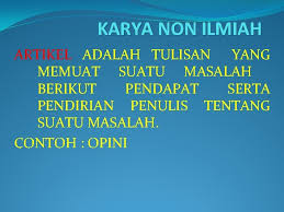 50 deskripsi data setelah penulis memperoleh data sampel penelitian dalam hal kebiasaan membaca dan opini tentang pentingnya perpustakaan dari siswa kelas unggulan sma. Pengertian Karya Ilmiah Adalah Karya Yang Memuat Atau