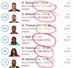 Manage your private league's draft. Someone Who Uses Yahoo Fantasy Football What Do The Rankings Next To The Defense Mean Is It Against Their Matchup I Have Two Players From The Seahawks And They Have Different Rankings