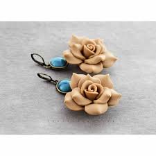 Maybe you would like to learn more about one of these? Ohrringe Blumen Hellbraun Turkis Hochzeit