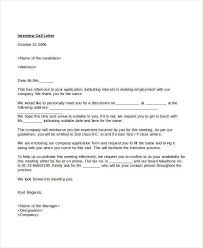 An introductory phone call or interview is extremely common in today's job market. Interview Letter Templates 7 Free Word Pdf Documents Download Free Premium Templates
