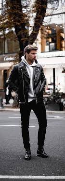 10 Leather Jacket Outfit Ideas For Men To Try This Season Leather Jacket Outfit Men Hoodie Outfit Men Leather Jacket Men Style