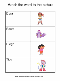 This activity for toddlers at home is extremely engaging! Dora The Explorer Worksheets And Activities