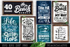 Download Beach Bundle Svg 40 Designs Graphic By Blackcatsmedia Creative Fabrica