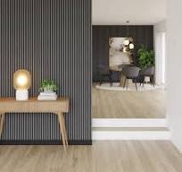AW05 - Grijs eiken - PET vilt + MDF v313 met houtfineer - 22 x 605 x 2400 mm