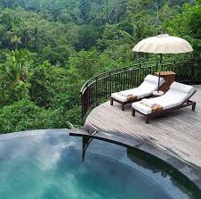 Morning View From Komaneka At Tanggayuda Ubud Bali Thanks To Achmad Soleh For The Great Pic Ubud Hotels Ubud Outdoor Decor