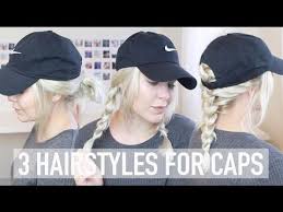 3 Simple Quick Hairstyles For Caps Hats Summer Hairstyles Shinylipstv Baseball Cap Hairstyles Baseball Hat Hairstyles Hats Short Hair