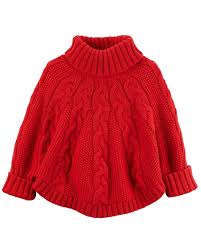 Girls Poncho Turtleneck Sweater Red Ci12n4qvdbk Girls Poncho Cable Knit Poncho Carters Girl