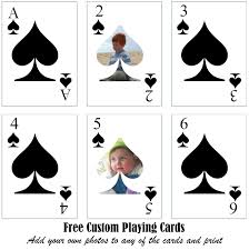 Study on your phone by downloading the cram app. Free Printable Custom Playing Cards Add Your Photo And Or Text
