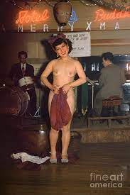 Stripped , strip·ping , strips v. Strip Tease Stripper Standing At A Night Club Japan Photograph By Wernher Krutein