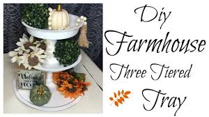 Shop 3 tier tray with free shipping on aliexpress. Dollar Tree Farmhouse Three Tiered Tray Fall Decor Diy Youtube