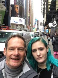 In New York City with my lovely daughter Olivia earlier today